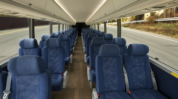 Interior of Charter Bus Company Charlotte's 35 Passenger Minibus in Charlotte