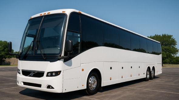 Exterior of Charter Bus Company Huntersville's 55 Passenger Charter Bus in Huntersville