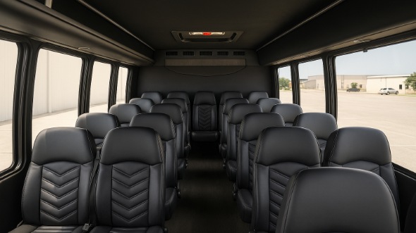 huntersville 15 passenger minibus interior