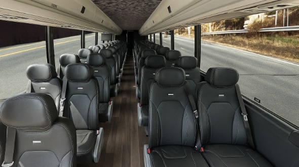 huntersville 18 passenger minibus inside
