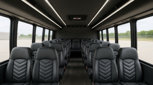 huntersville 30 passenger minibus inside